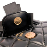 B1360 Floral Applique Quilted Bag (4 Colors): IVORY