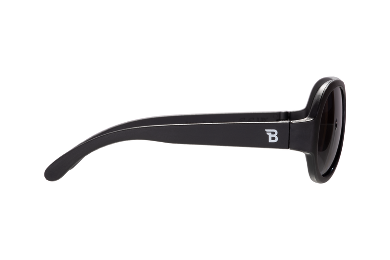 Jet Black Baby and Kid Aviator Kids Sunglasses: 3-5Y / Aviators