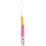 Punch duo Pacifier Clip: Pink