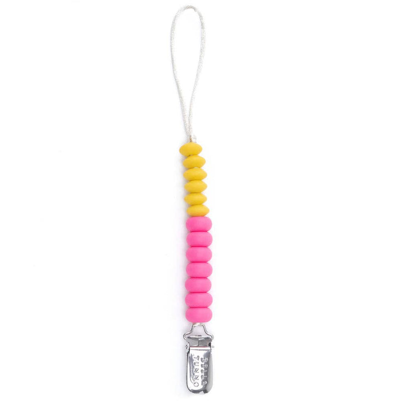 Punch duo Pacifier Clip: Pink