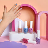 20 FREE Water Based Scented Scratch Off Kids Nail Polish: Cherry Berry - Bright Pink