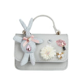 B1207 Bunny Applique Purse (4 Colors): Fuchsia