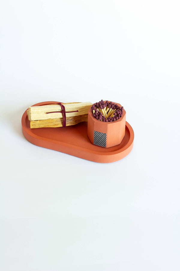 Candle Tray set 3-Piece Palo Santo: Navy