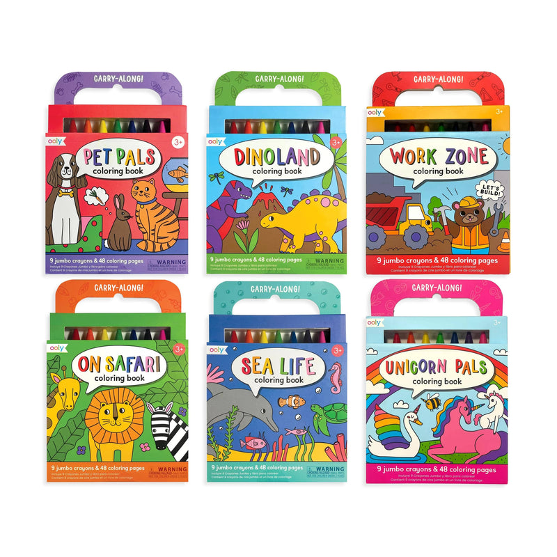 OOLY Carry Along & Try Coloring Book Assortment