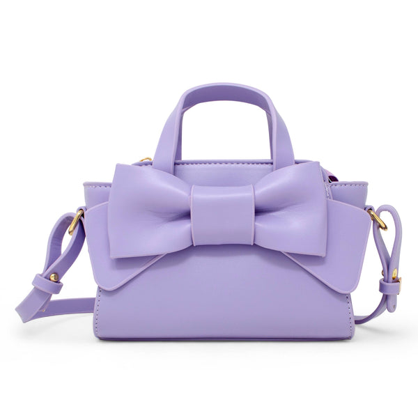 Big Bow Baguette Handbag: Pink
