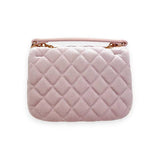 B1313 Colorful Gems Velvet Quilted Purse (6 Colors): FUCHSIA