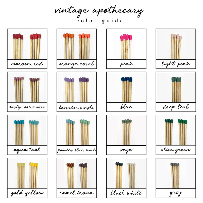 Vintage Apothecary Mint Matches: Mint