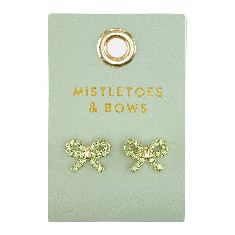 Earrings - Mistletoes + Bows