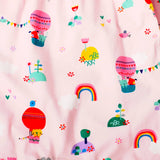 Balloon Ruffle Jumpsuit Romper (Organic Cotton): Blush
