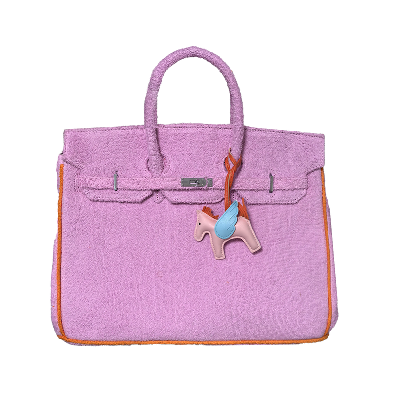 Hampton's "Designer" Inspired Tote Bag - 7 colors !!!: Turquoise/Pink