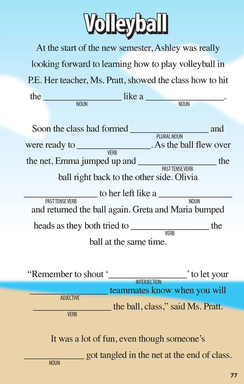 Activity Book - Sports Funny Fill-Ins for Kids
