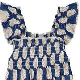 Leila Baby Romper Shell Beach Navy