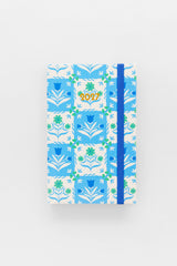 12 Month Classic Planner, Blue Tile Floral