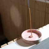 Marbled incense holder: Pink