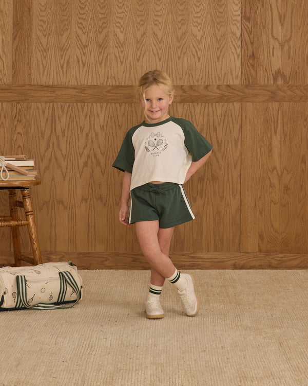 Raglan Crop Tee Racquet Club