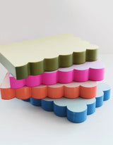 Scalloped Shaped Notepad | Lilac + Hot Pink