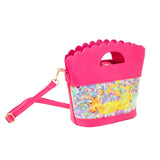 Girl's Little Mermaid Confetti Seashell Tote Bag: Blue