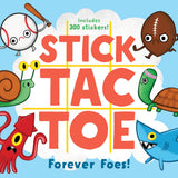 Illustration of the game board for Stick Tac Toe: Forever Foes! by Chronicle Books, featuring a playful design for the classic game.