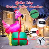 6FT Christmas Flamingo Inflatable Decorations