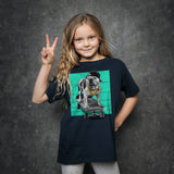 Kids Bulldog Skateboarding T-Shirt Animal Graphic Tee: 2