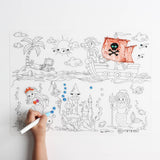 Silicone Reusable Coloring Tablemat for kids - ATLANTIS