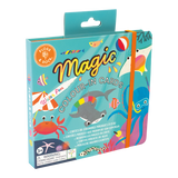 Color-changing water cards featuring ocean scenes by Floss and Rock, with vibrant ocean illustrations on a water-reactive card.