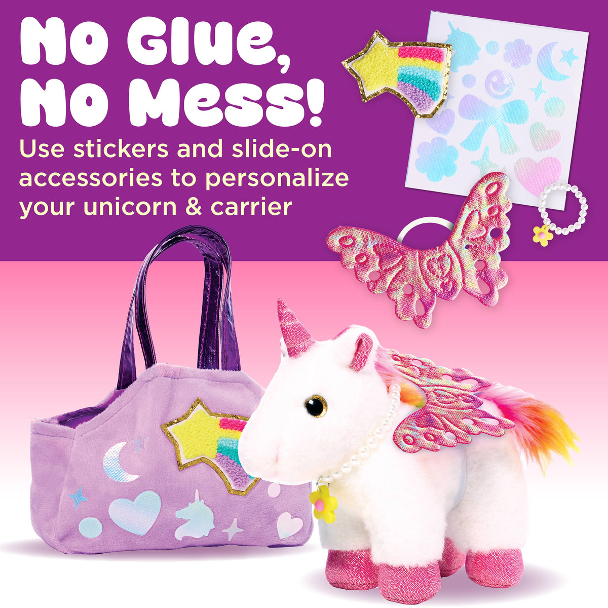 Decorate a Glitzy Unicorn DIY Craft Kit for Kids