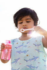 Sleeveless Shorty Henley Romper_Swimming with Sharks: Boy / Swimming with Sharks