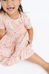 Stardust Unicorns Short Sleeve Bamboo Dress