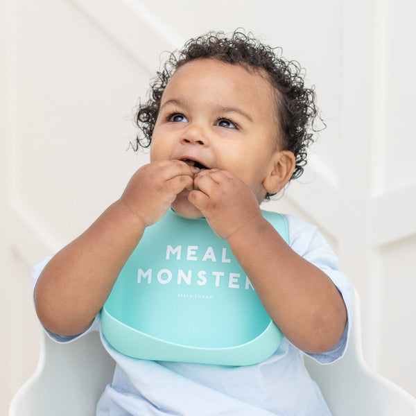 Meal Monster Wonder Bib: Blue