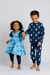 Holiday Double Ruffle Let's Dance Dress_Hanukkah Celebration: Girl / Hanukkah Celebration / 12-18m