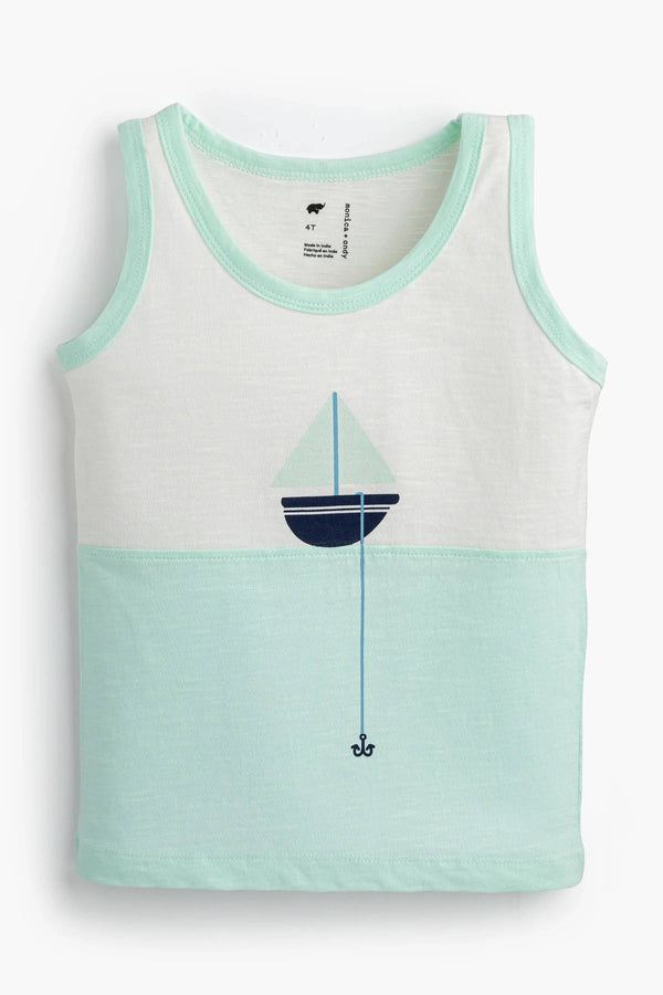 Baby - Kid Sunshine Tank Top + Summer Short Set_Anchor Down: Unisex / Anchor Down