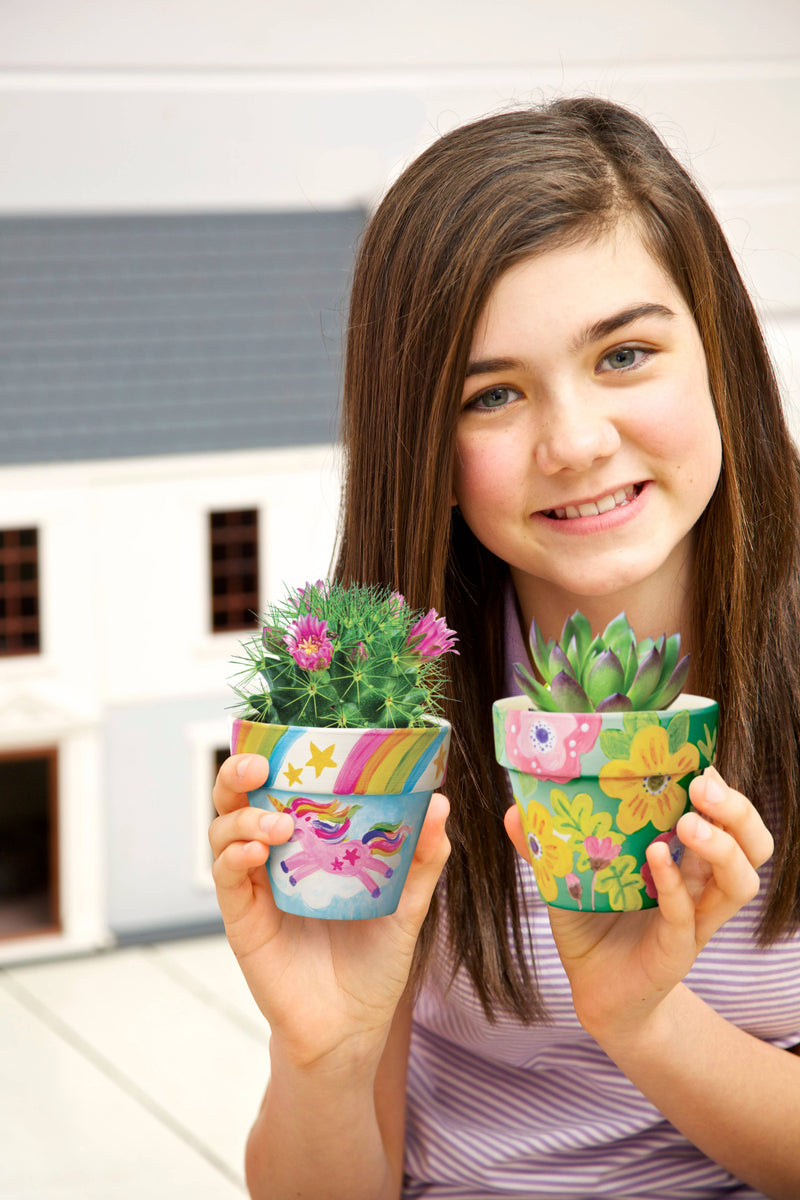 4M Paint Your Own Flower Pots-Arts & Crafts for Kids