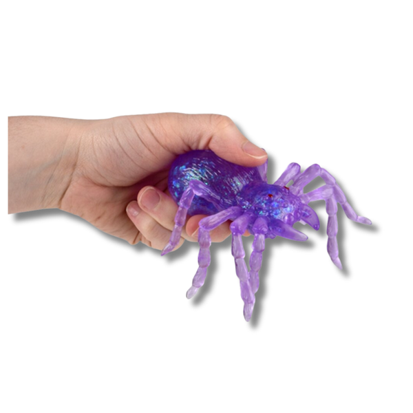 Halloween Squeezy Sugar Spider Fidget Kids Toy- Assorted