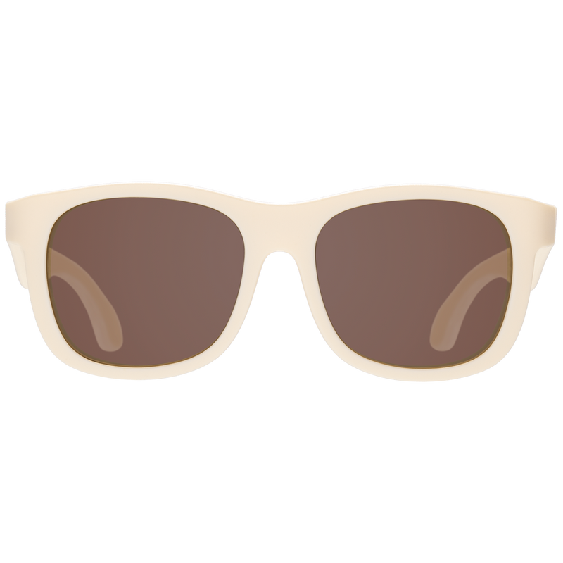 Sweet Cream with Amber Lens Navigator Baby & Kids Sunglasses: Ages 3-5