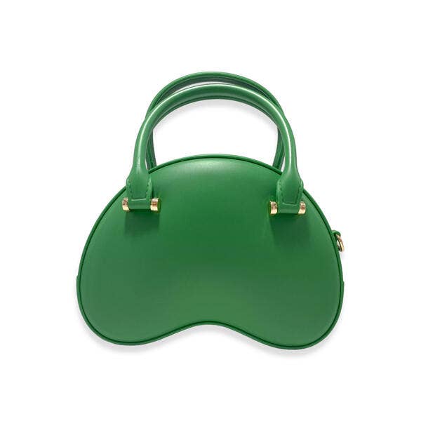 B3005 Floral Matt Jelly Dome Purse (3 Colors): GREEN