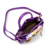 Vivid Crocodile Scarf Handbag: Orange