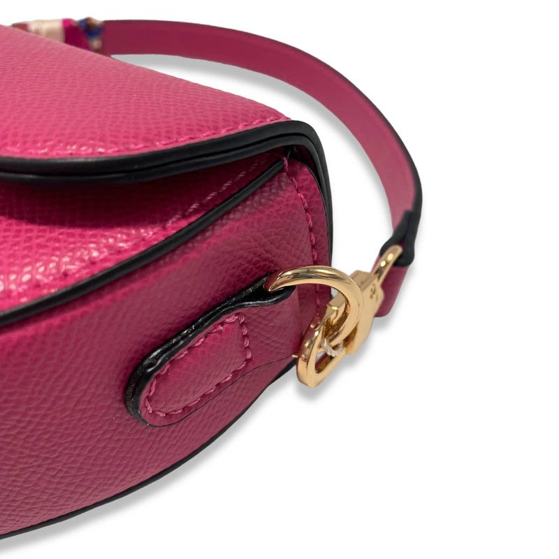 B1309 & B1342 Saddle Purse w/ Scarf (6 Colors): PINK / B1309 - SMALL