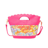 Girl's Little Mermaid Confetti Seashell Tote Bag: Blue