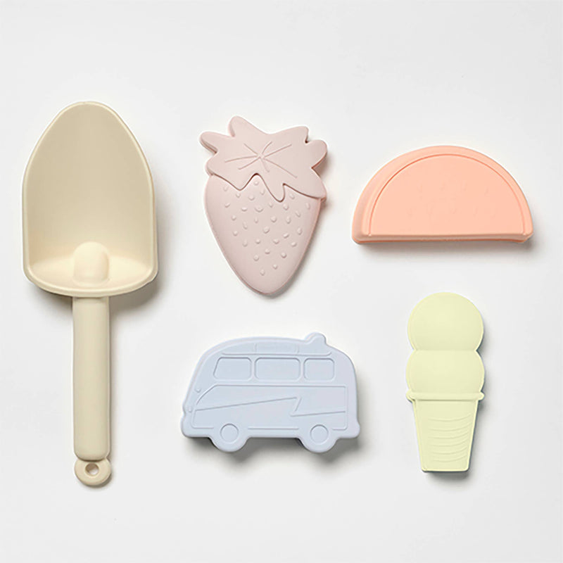 Silicone Bucket & Spade Set Apple Sorbet Multi