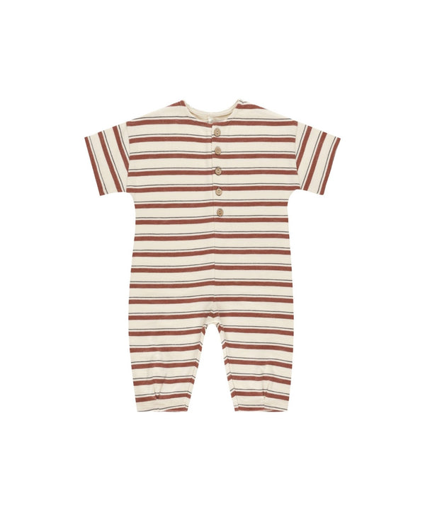 HAYES JUMPSUIT || BRICK STRIPE