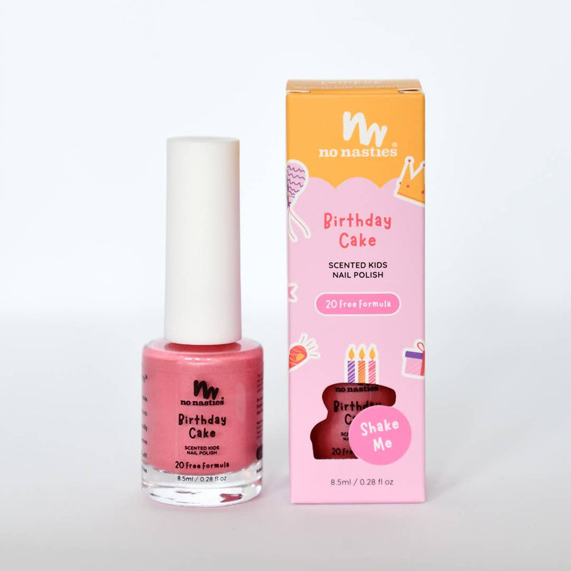 20 FREE Water Based Scented Scratch Off Kids Nail Polish: Cherry Berry - Bright Pink