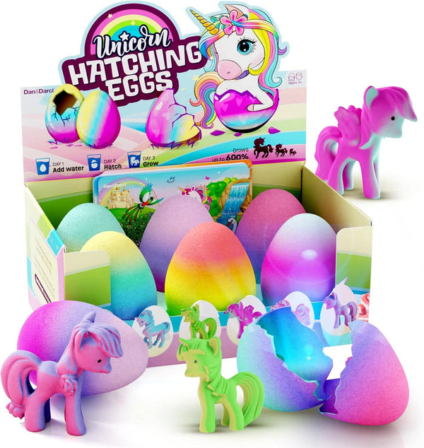 Unicorn Hatching Surprise Eggs for Kids - 6 Pack