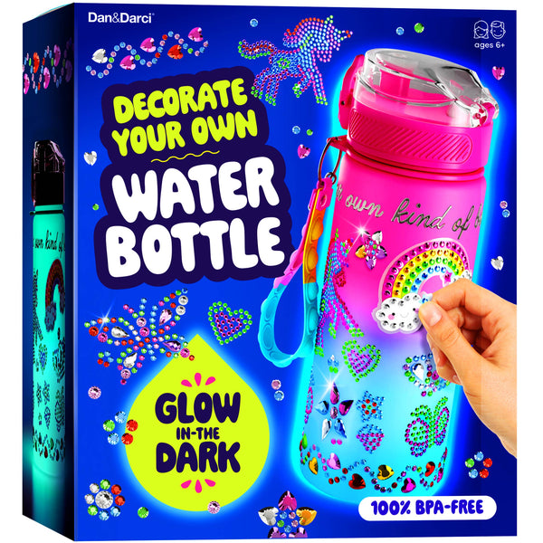 DIY Glow-in-Dark Water Bottle Craft Kit for Girls -