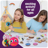 Glow-in-the-Dark Wood Painting Craft Kit for Kids, Art Kit