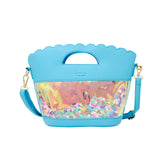 Girl's Little Mermaid Confetti Seashell Tote Bag: Blue