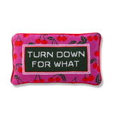 Turn Down Needlepoint Pillow