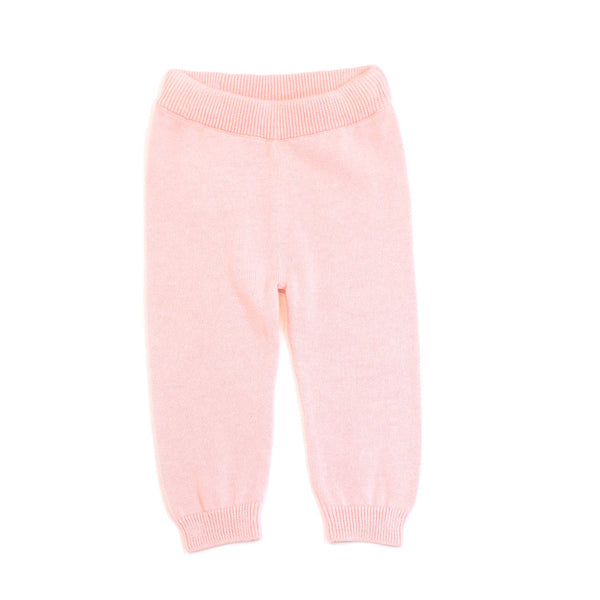 Milan Baby Legging Pants Sweater Knit (Organic Cotton): Blush