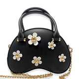 B3005 Floral Matt Jelly Dome Purse (3 Colors): GREEN