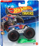 Hot Wheels Monster Trucks 2026 toy set featuring colorful, detailed monster trucks with large wheels and bold designs.